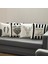 111705 Home Sweet Home Tasarımlı Dekoratif Kırlent Yastık Kılıfı, 4&apos;lü 1