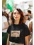 Zuno Kadın Comfort Fit Mıchıgan Baskılı T-Shirt 1