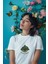 Zuno Kadın Comfort Fit Green Eyes Baskılı T-Shirt 1