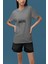 Zuno Kadın Comfort Fit London Est 1989 Baskılı T-Shirt 1