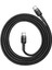 Cafule, 3.0 A Usb-C & Usb-C Şarj & Data Aktarımı Kablosu, Flash/hızlı Şarj, 1 Metre, Gri/siyah, Catklf-Gg1 2