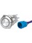 Krom LED Buton Beyaz 15A 19 mm 12-24V On-(Yaylı)-Off 1