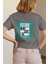 Zuno Kadın Comfort Fit Future Baskılı T-Shirt 1