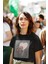 Zuno Kadın Comfort Fit Fierce Fashion Baskılı T-Shirt 1