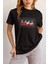 Zuno Kadın Comfort Fit Fake Or Real Baskılı T-Shirt 1