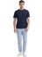 Erkek Slim Fit Bisiklet Yaka Pamuklu Düz Tişört 1