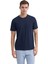 Erkek Slim Fit Bisiklet Yaka Pamuklu Düz Tişört 2