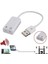 Kablolu 7.1 USB Ses Kartı 3.5mm Mikrofon Çevirici Dönüştürücü Adaptö 3