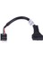 5026 19-20 Pin USB 3.0 To 9 USB 2.0 Çevirici Dönüştürücü Adaptör Kablosu 1