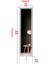 LED Işıklı Boy Aynası Lazer Kumlamalı 145X35 cm 5