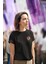 Zuno Kadın Comfort Fit Zeka Küpü Baskılı T-Shirt 1
