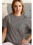 Zuno Kadın Comfort Fit Bearbucks Baskılı T-Shirt 1