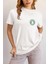 Zuno Kadın Comfort Fit Bearbucks Baskılı T-Shirt 1