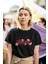 Zuno Kadın Comfort Fit Awesome Flowers Baskılı T-Shirt 1