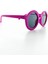 Yazın En Eğlenceli Aksesuarı Yaz Kombini Fuşya Yuvarlak Çerçeve Kız Çocuk Güneş Gözlüğü UV400 Koruma 2