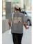 Zuno Kadın Comfort Fit The Walking Mum Baskılı T-Shirt 1