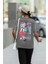 Zuno Kadın Comfort Fit Love Or Death Baskılı T-Shirt 1