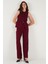 Regular Fit Bisiklet Yaka Kolsuz Düğmeli Basic Bluz Yelek Bayan Yelek 65200004 3