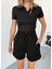 Oysho Modal Kumaş Polo Yaka Üst Kısa Şortlu Basic Beli Lastikli Alt-Üst Takım 6