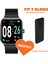 Powerbanklı Fit7 Akıllı Saat Alüminyum Kasa Spor Silikon Kordon 2