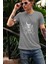 Zuno Erkek Slimfit Komik Ay ve Iskelet Baskılı T-Shirt 1