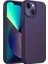 Apple Iphone 14 Plus Uyumlu Özel Ipeksi Dokunuş Hissi Veren Içi Yumuşak Kadife Lansman Silikon Kılıf Kapak (Derin Mor) 2