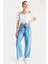 6469 Bol Paça Jeans Pantolon - Mavi 4