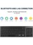 BKB12 Şarj Edilebilir Kablosuz Klavye Mouse Set Bluetooth + USB Alıcı Bağlantı 4