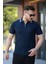 Erkek Yakalı Fermuarlı Kısa Kollu T-Shirt 1