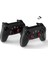 Çift Josystick 2.4g Kablosuz Oyun Kolu Pc Uyumlu Pilli Joystick Wireless Gamepad USB Dongle Bağlantı Kaymaz Tasarım 0019 Siyah (0019 - Çiftli Siyah) 1