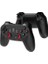 Çift Josystick 2.4g Kablosuz Oyun Kolu Pc Uyumlu Pilli Joystick Wireless Gamepad USB Dongle Bağlantı Kaymaz Tasarım 0019 Siyah (0019 - Çiftli Siyah) 3