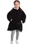 Çocuk Oversize Giyilebilir Battaniye Tek Beden Çok Rahat 11 Yaş Altı Unisex Hoodie Peluş Kapüşonlu Sweatshirt 1