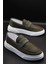 Erkek Haki Klasik Sneaker Ayakkabı 1