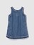 Kız Bebek Mavi Gap Logo Ultrasoft Denim Elbise 1