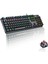 GK301 USB Kablolu Red Switch Mekanik Oyuncu Klavyesi - Makro Tuş Atamalı, Rgb LED Aydınlatmalı, Qwerty Türkçe Tuş Dizilimi, Gaming Türkçe Q Klavye Metalik Gri 1