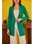 Yeşil Blazer Düğmeli Ceket 3