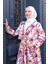 Çiçek Desenli Bağlamalı Etekli Takım Pembe HM2768 4