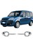 Fiat Doblo Uyumlu 2010-2014 Krom Sis Çerçevesi 2 Parça Abs Krom Kaplama 2