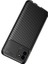 Galaxy A03 Kılıf Kamera Korumalı Karbon Desenli Lux Negro Silikon - Siyah + Tam Kaplayan Ekran Koruyucu 6