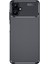 Galaxy A06 Kılıf Kamera Korumalı Karbon Desenli Lux Negro Silikon - Siyah + Tam Kaplayan Ekran Koruyucu 1