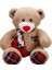 Friends Peluş Ayi Oturan Happy Ekose Atkili 60CM.2R. 2