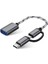 3.0 Otg To Type-C Micro USB Data Şarj Çevirici Dönüştürücü Adaptör 1