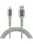 C65 Mfi Lightning To Usb-A 12W Örgülü Hızlı Şarj ve Data Kablosu 2.1m Yeşil 2