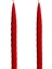 Balmumu Mum Kırmızı (2 Adet 27.5cm) Kalın Burgu Burgulu Balmumu Şamdan Mumu Dekoratif Mum (Kırmızı) Mum Balmumu 1