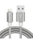 DK035GR DK035GR 2A Iphone 5/6/7/8/x Metal Rope Platinum Data Kablo Kablo 1