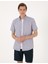 Erkek Lacivert Regular Fit Kısa Kollu Gömlek 50307073-VR033 3