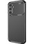 Galaxy A25 Kılıf Kamera Korumalı Karbon Desenli Lux Negro Silikon - Siyah + Cam Ekran Koruyucu 6