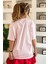Kadın Pembe Oversize Tişört – Leopar Baskılı Rahat Kalıp Yazlık Model 2