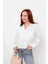 Cepli Uzun Kol Gömlek - Beyaz 1