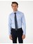 Erkek Koyu Mavi Slim Fit Uzun Kollu Basic Gömlek 50305127-VR032 1